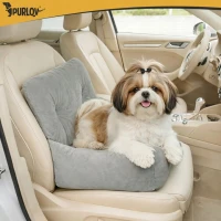 Purlov 27676 Autosedačka pro psy vel. L 53 x 42 x 30 cm, šedá