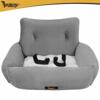 Purlov 27676 Autosedačka pro psy vel. L 53 x 42 x 30 cm, šedá