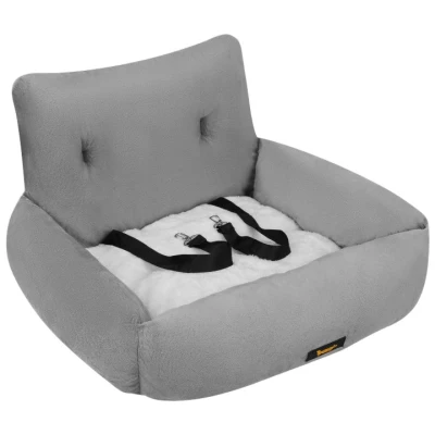 Purlov 27676 Autosedačka pro psy vel. L 53 x 42 x 30 cm, šedá