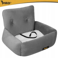 Purlov 27675 Autosedačka pro psy vel. S 44 x 35 x 30 cm, šedá