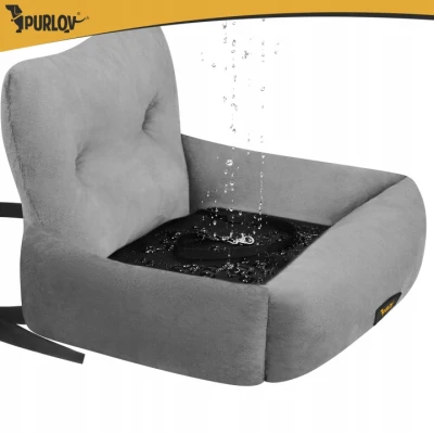 Purlov 27675 Autosedačka pro psy vel. S 44 x 35 x 30 cm, šedá