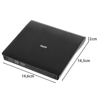 Izoxis 26083 Externí vypalovačka CD-R/DVD-ROM/RW