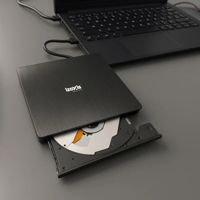 Izoxis 26083 Externí vypalovačka CD-R/DVD-ROM/RW