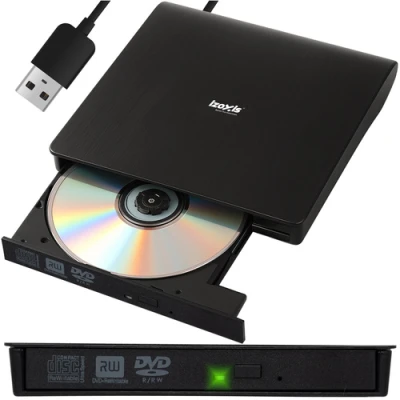 Izoxis 26083 Externí vypalovačka CD-R/DVD-ROM/RW