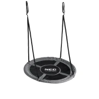 Neo-Sport NS-103 Hojdačka „Čapí hniezdo“ 110 cm, čierno-sivá