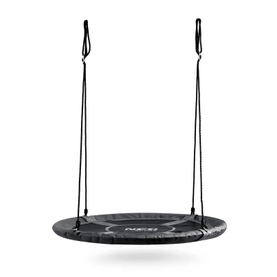 Neo-Sport NS-103 Hojdačka „Čapí hniezdo“ 110 cm, čierno-sivá