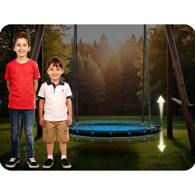 Neo-Sport NS-104 Houpačka čapí hnízdo 100 cm, černo-modrá