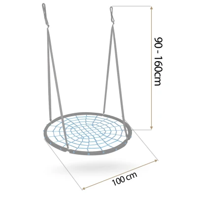 Neo-Sport NS-104 Houpačka čapí hnízdo 100 cm, černo-modrá