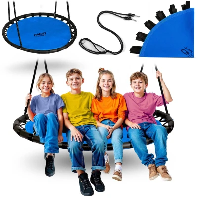 Neo-Sport NS-102 Houpačka čapí hnízdo 120 cm, černo-modrá