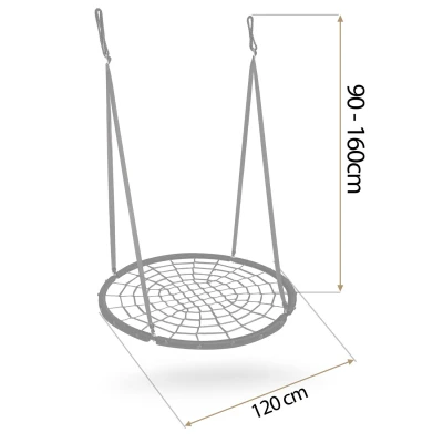 Neo-Sport NS-104 Hojdačka „Čapí hniezdo“ 120 cm, čierna