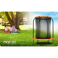 Neo-Sport NS-05W240F Záhradná trampolína pre deti 152 cm s ochrannou sieťou, oranžová