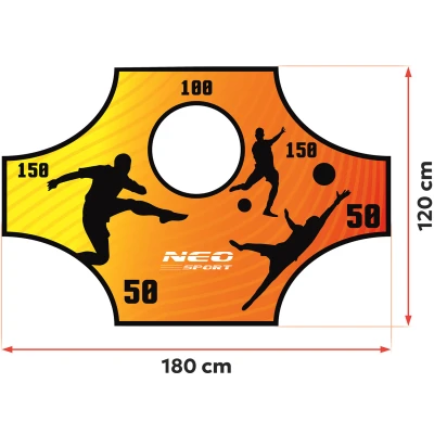 Neo-Sport 1477 Cílová plachta do branky 180 x 120 cm, oranžová