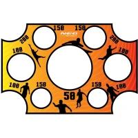 Neo-Sport 1479 Cieľová sieť do bránky 300 x 200 cm, oranžová