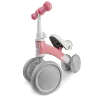Nukido NK-600 Dětské odrážedlo, 4 kolečka, růžovo-šedé