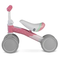 Nukido NK-600 Dětské odrážedlo, 4 kolečka, růžovo-šedé