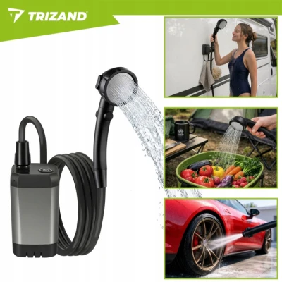 Trizand 27539 Prenosná cestovná sprcha s čerpadlom 6000 mAh