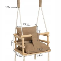 Kruzzel 26685 Interiérová houpačka 3 v 1, béžová