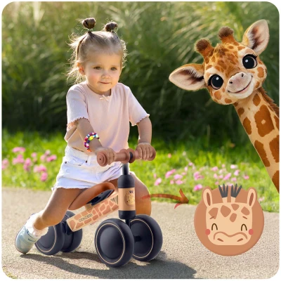 Ricokids 760605 Trojkolka pre deti, hnedá