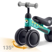 Ricokids 760604 Tříkolové odrážedlo pro děti, tyrkysové