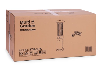 MultiGarden BYH-D-PC Terasový plynový ohrievač 11 kW + regulátor, hadica, obal