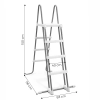 INTEX 28075 Schůdky k bazénu 91-107 cm, protiskluzové 
