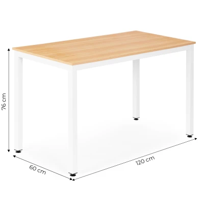 ModernHome TH-CSD-16-5 Psací, počítačový stůl 120×60 cm, světlý dub