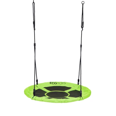 ECOTOYS BOC100 Hojdačka v tvare hniezda, 100 cm, zelená