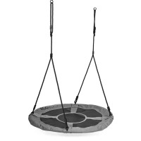 ECOTOYS BOC100 Hojdačka v tvare hniezda, 100 cm, sivá