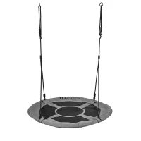ECOTOYS BOC100 Hojdačka v tvare hniezda, 100 cm, sivá