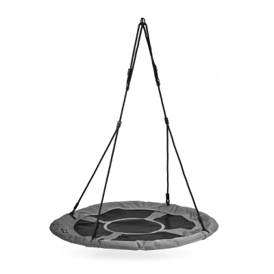 ECOTOYS BOC100 Hojdačka v tvare hniezda, 100 cm, sivá