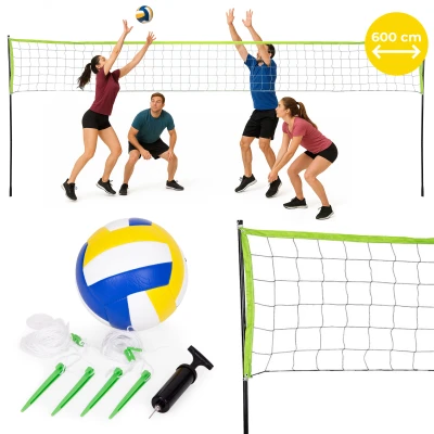ModernHome VS-5.7X2.3 Sieť na volejbal/badminton s rámom 600×242 cm