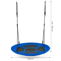 ECOTOYS BOC100 Houpačka hnízdo, 100 cm, modrá
