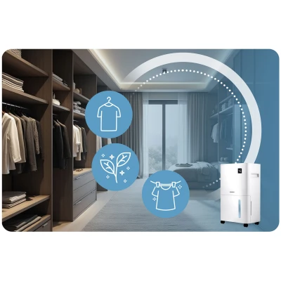Berdsen BD-534 Odvlhčovač vzduchu 365 W, 2000 ml, Wi-Fi, biely