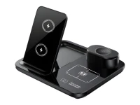 Verk 04147 Bezdrátová nabíječka 3 v 1, QC 3.0, 15 W, černá