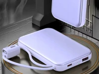Verk 06393 Powerbanka 10 000 mAh, USB-C / Lightning, 22,5 W, fialová