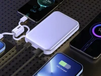 Verk 06393 Powerbanka 10 000 mAh, USB-C / Lightning, 22,5 W, fialová