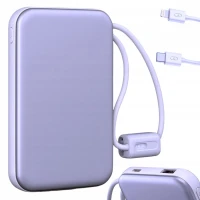 Verk 06393 Powerbanka 10 000 mAh, USB-C / Lightning, 22,5 W, fialová