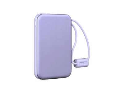 Verk 06393 Powerbanka 10 000 mAh, USB-C / Lightning, 22,5 W, fialová