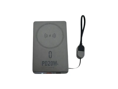 Verk 06396 Powerbanka 5000 mAh, 20 W, USB-C, Lightning, QC 3.0, šedá
