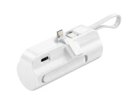Verk 06397 Cestovní powerbanka 5000 mAh, 10 W, USB-C, Lightning, bílá