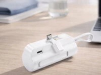 Verk 06397 Cestovní powerbanka 5000 mAh, 10 W, USB-C, Lightning, bílá