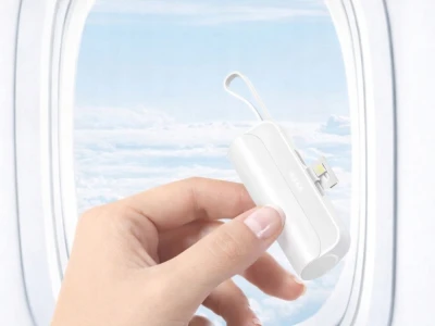 Verk 06397 Cestovní powerbanka 5000 mAh, 10 W, USB-C, Lightning, bílá