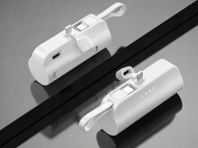 Verk 06397 Cestovní powerbanka 5000 mAh, 10 W, USB-C, Lightning, bílá