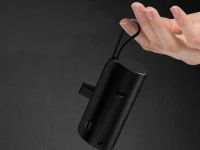 Verk 06397 Cestovní powerbanka 5000 mAh, 10 W, USB-C, Lightning, černá