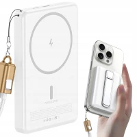 Verk 06399 Powerbanka 10 000 mAh, 15 W, USB-C, Lightning, QC 3.0, bílá