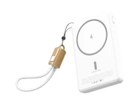 Verk 06399 Powerbanka 10 000 mAh, 15 W, USB-C, Lightning, QC 3.0, bílá