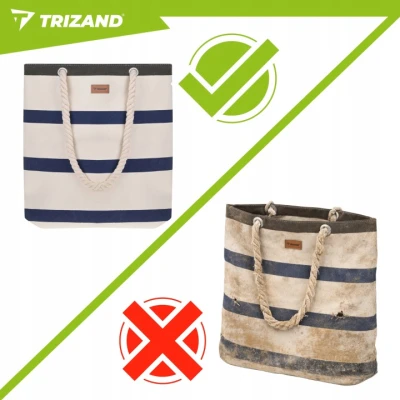 Trizand 27597 Plážová taška 18 L, modro-bílá
