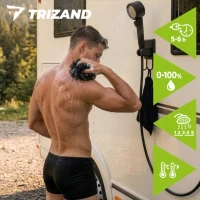 Trizand 27551 Sprcha přenosná s čerpadlem 8000 mAh, LED displejem, IPX8, USB