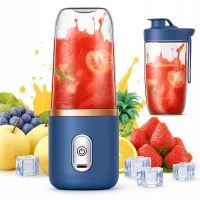 Verk 07389 Přenosný smoothie mixér 400 ml, 45 W, 6 nožů, modrý