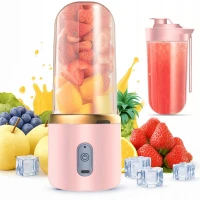 Verk 07389 Přenosný smoothie mixér 400 ml, 45 W, 6 nožů, růžový